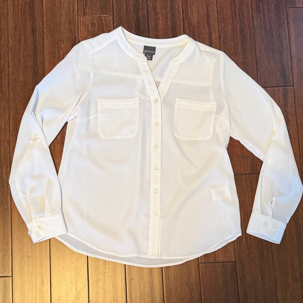 Covington White Blouse